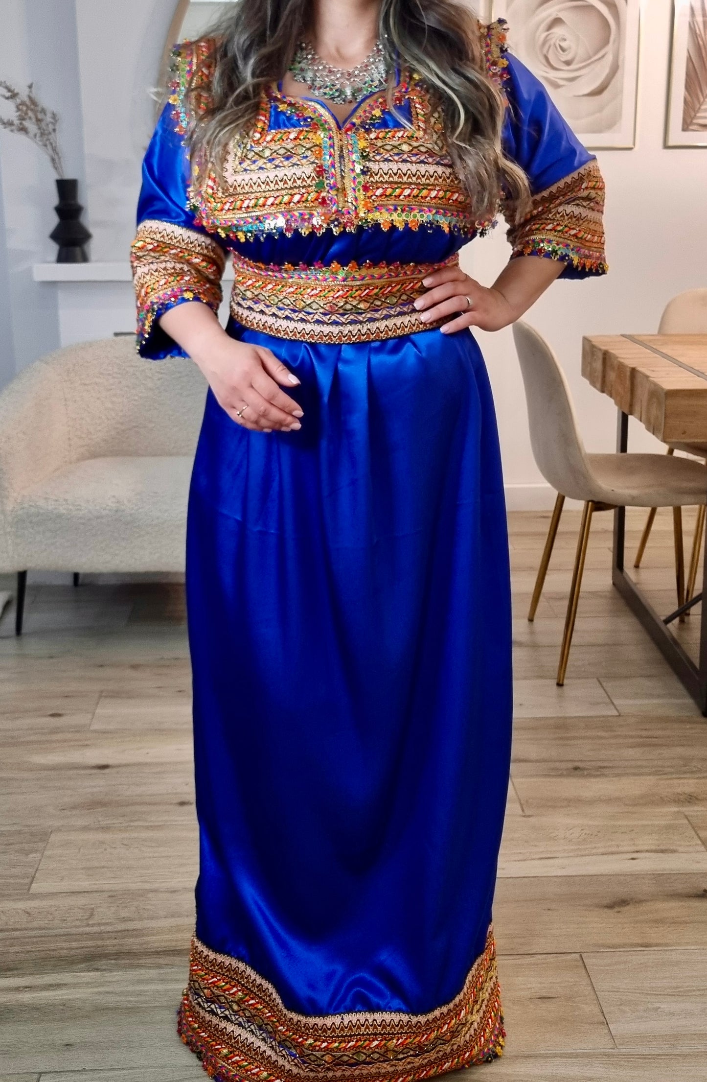 Robe kabyle bleu nuit