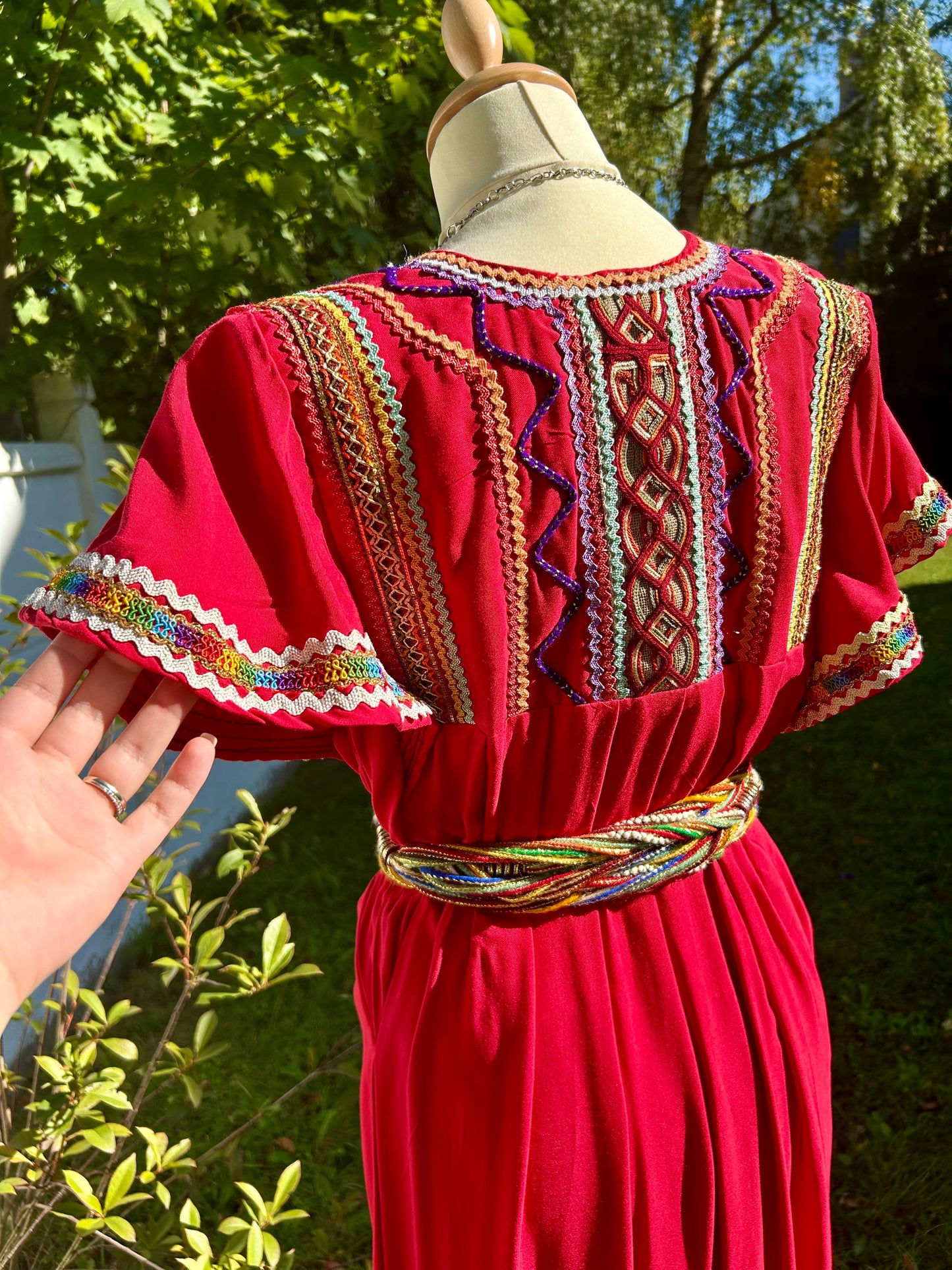 Robe kabyle tendance manches courtes