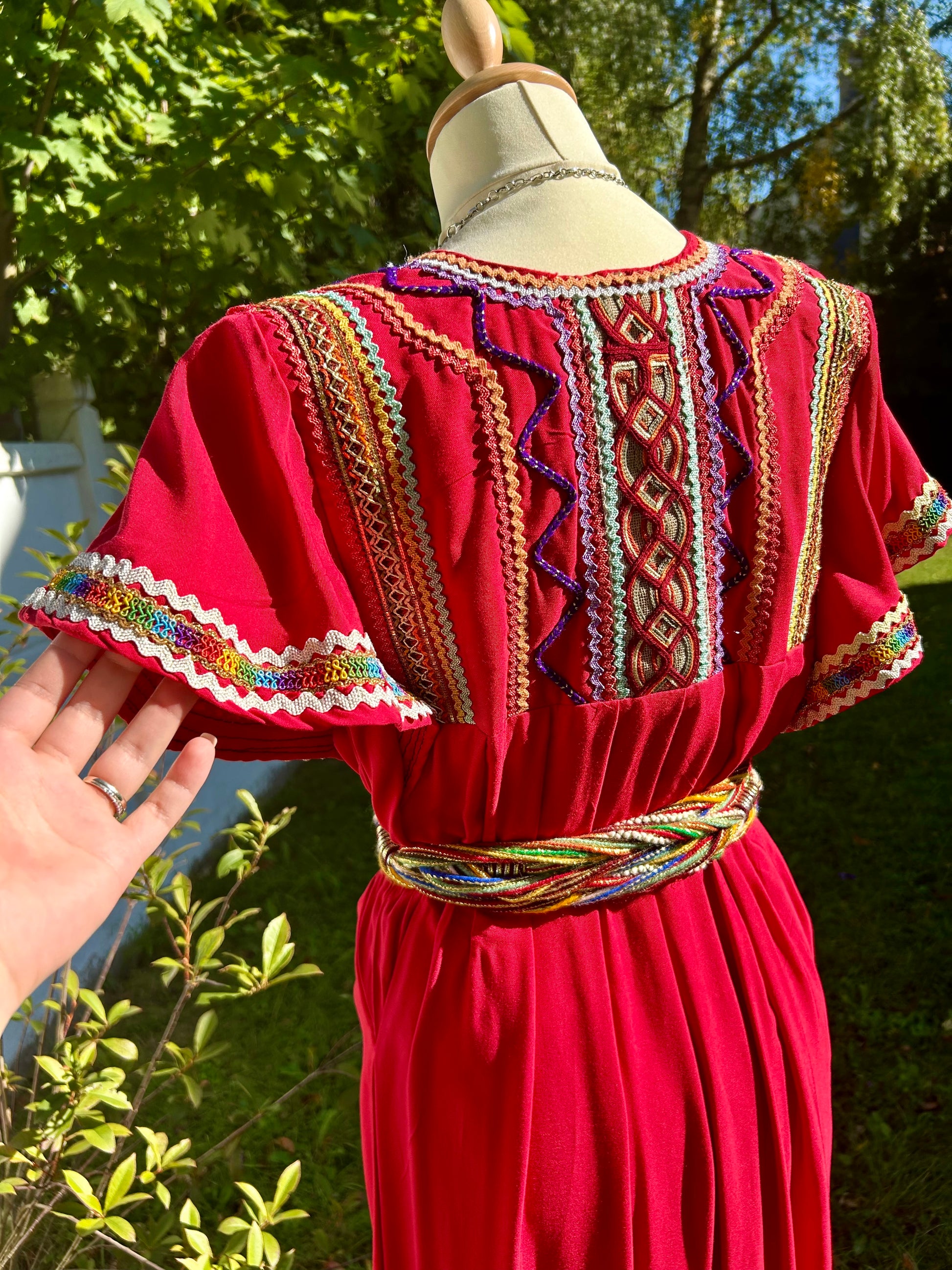 Robe kabyle tendance manches courtes