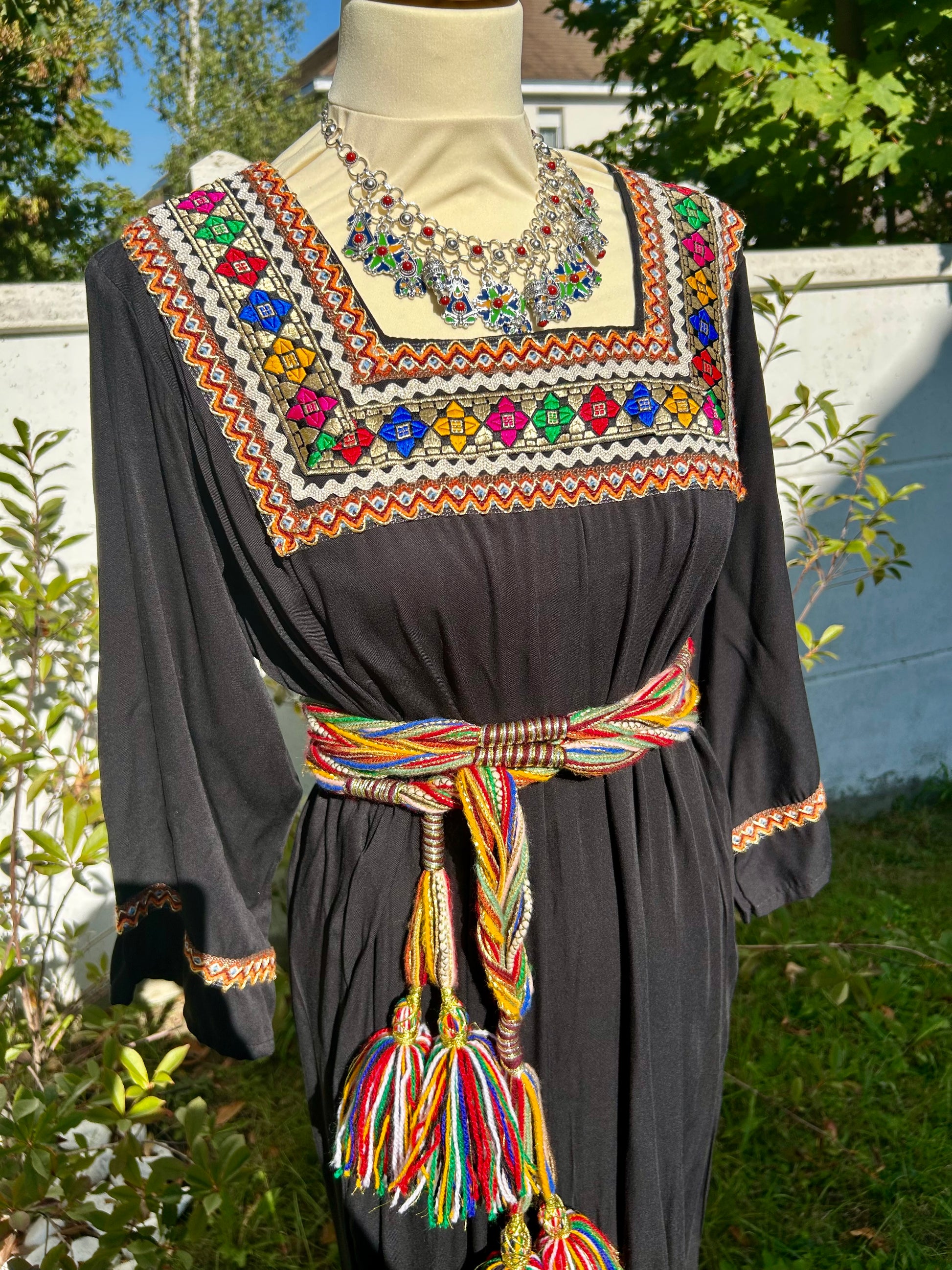 Robe kabyle col carré