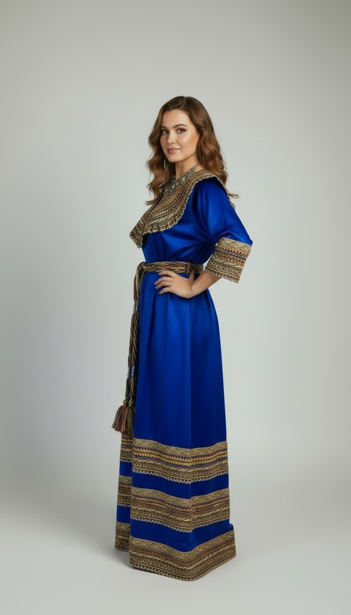Robe kabyle Bleu roi