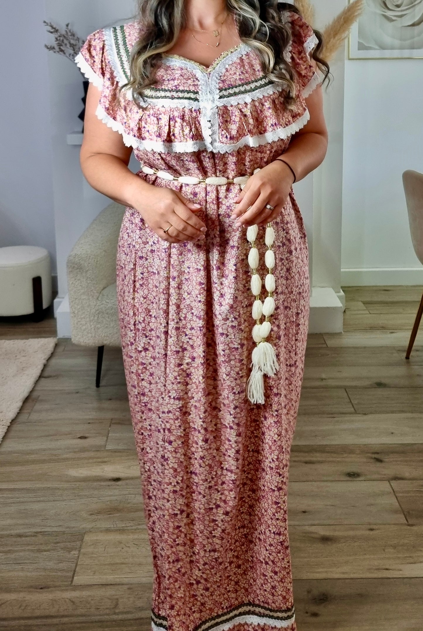 Robe kabyle rose 