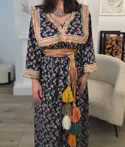 Robe kabyle manches longues 