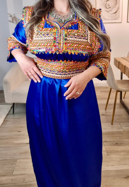 Robe kabyle bleu nuit