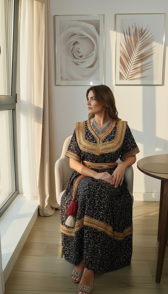 Robe kabyle traditionnelle - simple et élégante