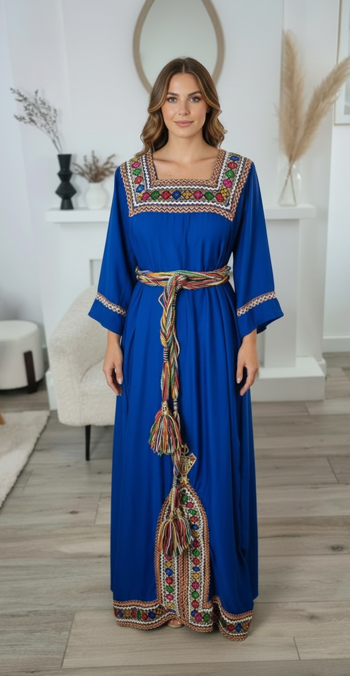 Robe kabyle Leyna – élégance traditionnelle et confort