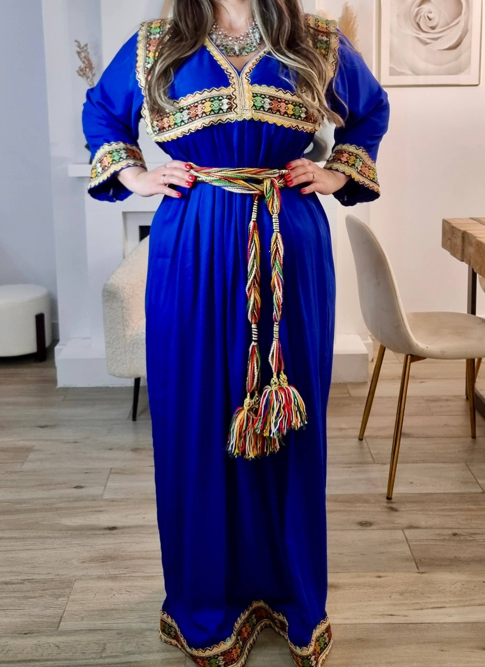 Robe kabyle bleu 